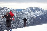 Salita al Rif. Gherardi e non oltre per forte vento! Sabato 7 marzo 09 - FOTOGALLERY
